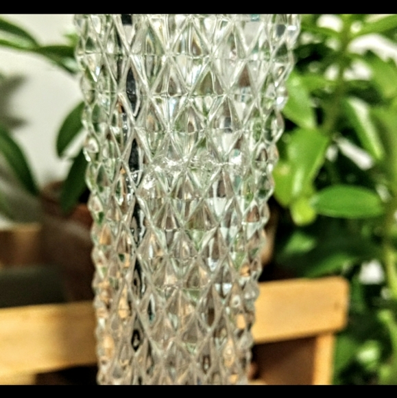 Vintage Crystal Flute Golden Crown - Picture 9 of 10